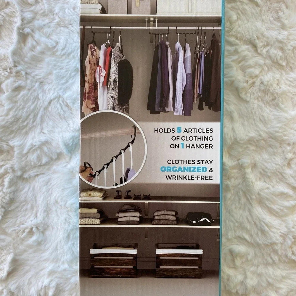 Ideaworks As Seen On TV Magic Hangers Set Of 10 Closet Clothes Organizer Hanger